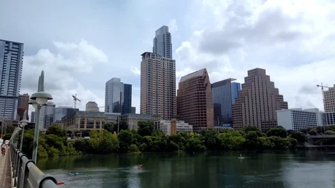 Hyperlapse of Downtown Austin, TX Stock Footage 109173978