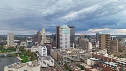 Hyperlapse of downtown Columbus Stock Footage 252682689