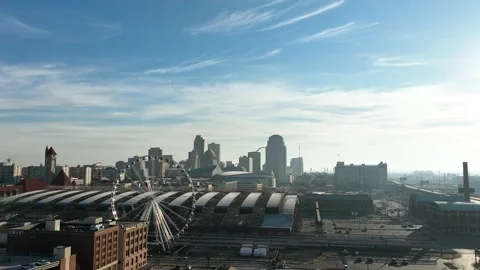 Hyperlapse of downtown St. Louis, MO in the morning Vídeo Stock 230163182