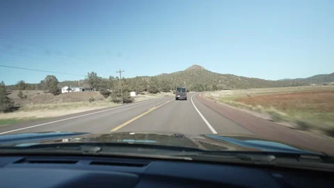 Hyperlapse drive on US 26 through the Ochoco Mountains of Oregon Stock Footage 346794882