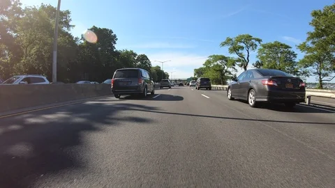 Hyperlapse- Driving on Highway in 4k Stock Footage 111357412