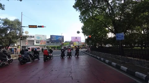 HYPERLAPSE Driving Through Ahmad Yani Street (Cicaheum to Sukamiskin) by Car Stock-Footage 129713031