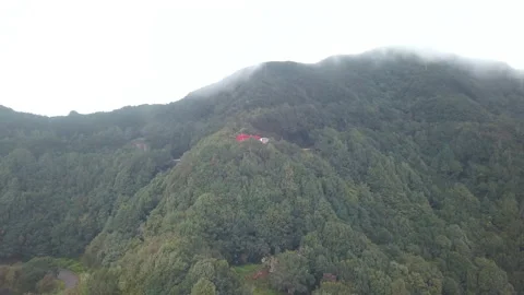 Hyperlapse drone mountains clouds Anaga mountains Canary Islands tenerife Spain Stock Footage 218281575