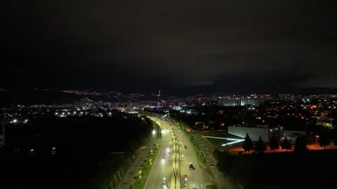 Hyperlapse Drone Video Of Tbilisi Georgia Stock Footage 310013281