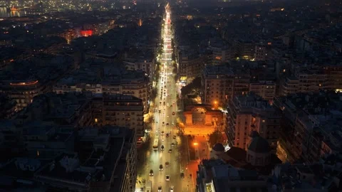 Hyperlapse Drone Video Of Thessaloniki Stock Footage 325999721