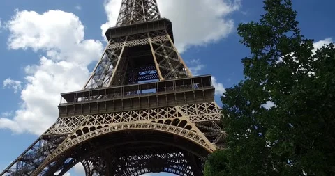 Hyperlapse, Eiffel Tower, Paris, France stock footage Stock Footage 200397372