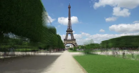 Hyperlapse of the Eiffel Tower, Paris, France stock footage Stock Footage 200399767