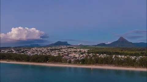 Hyperlapse Flic en Flac beach at Mauritius island Stock-Footage 113023534