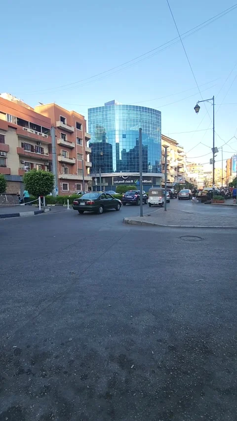 Hyperlapse footage of Riad Al Solh street in Tripoli, Lebanon Stock Footage 313591464