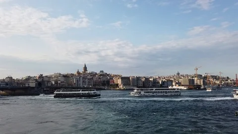 Hyperlapse footage of a trip in Bosphorus Istanbul Stock Footage 116806430