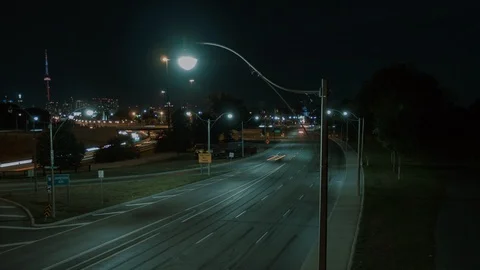 Hyperlapse of the Gardiner Expressway in Toronto Video stock 104536490