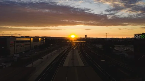Hyperlapse of Gdansk at evening. Stock Footage 113756512