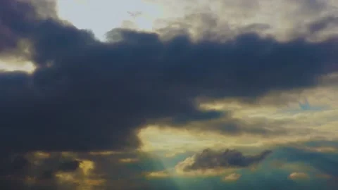 Hyperlapse of God light with mountain landscape Stock Footage 225962046