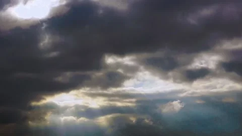 Hyperlapse of God light with mountain landscape Stock Footage 225962086
