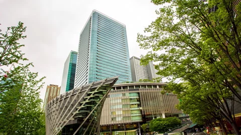 Hyperlapse Grand Front Umeda Station, Osaka, Japan Stock Footage 277403384