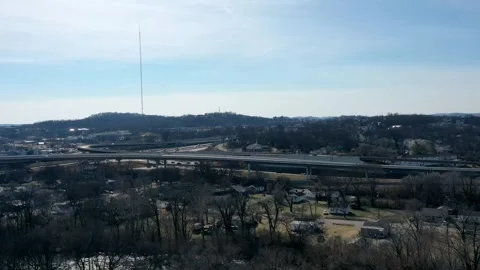 Hyperlapse of Highway 386 Drone Stock Footage 264007773