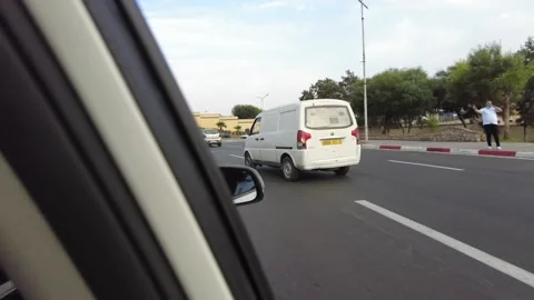 Hyperlapse on the highway Stock Footage 160766977