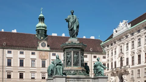 Hyperlapse of Hofburg, Vienna Video stock 134167702