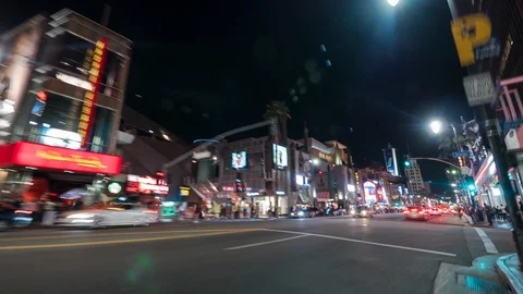 Hyperlapse on the Hollywood Boulevard Stock-Footage 87085814