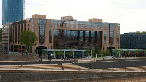 Hyperlapse Hyatt Hotel Cologne Stock Footage 107101205