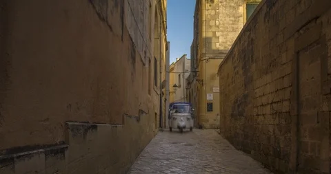 Hyperlapse Hyper lapse of italian borgo, Otranto, Puglia, Italy, Salento Stock Footage 111368210