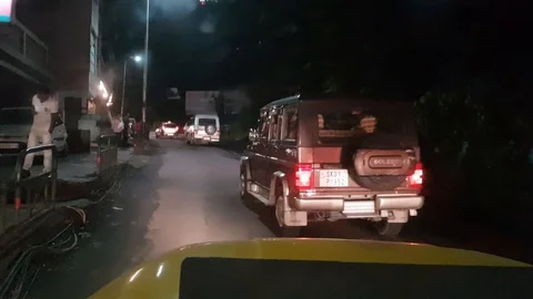 Hyperlapse inside car Stock Footage 93169527