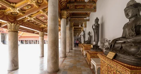 Hyperlapse inside the Marble Tepel Stock Footage 85579777