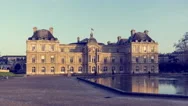 Hyperlapse In The 'Jardin Du Luxembourg' Stock Footage