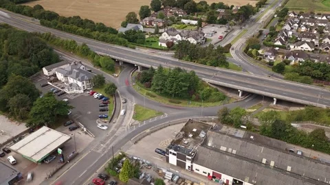 Hyperlapse Junction 27 A55 St.Asaph Stock Footage 285327841