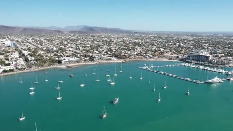 Hyperlapse La paz bay Stockbeeldmateriaal 238489376