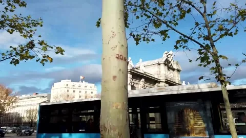 Hyperlapse of la puerta de Alcala Madrid Vidéo 244474469