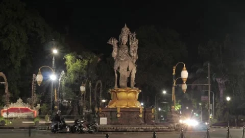 Hyperlapse landmark in Bali Stock Footage 232044517