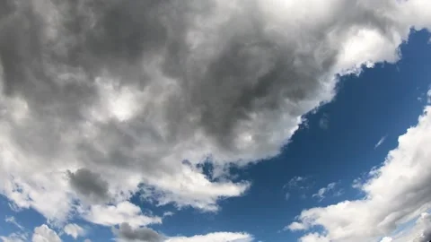 Hyperlapse landscape, the movement of the clouds Stock Footage 142267012