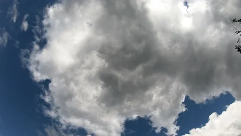 Hyperlapse landscape, the movement of the clouds Stock Footage 142267097