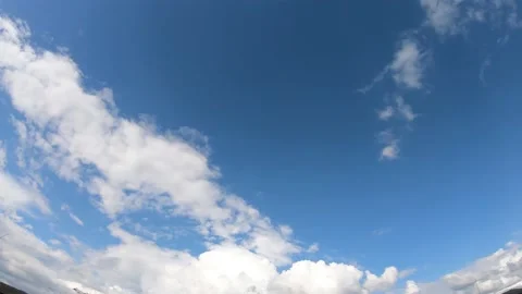 Hyperlapse landscape, the movement of the clouds Stock Footage 142267278