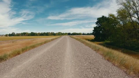 Hyperlapse Of Levee Trail Walk Video stock 332254040