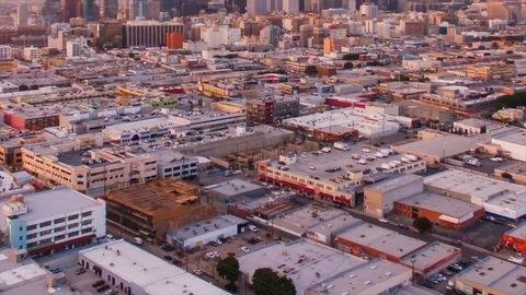Hyperlapse of Los Angeles at sunset Stock Footage 95263160