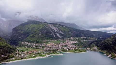 Hyperlapse of  Molveno Stock Footage 241180631
