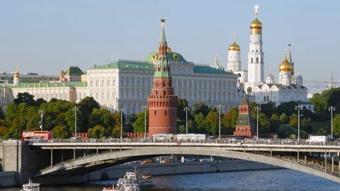 Hyperlapse of Moscow Kremlin Video stock 115528924