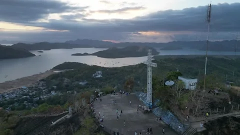 Hyperlapse of Mount Tapyas, Coron, Philippines Stock Footage 303281814
