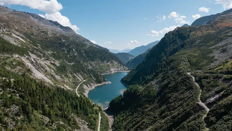 Hyperlapse mountain lake in Carinthia, Austria. Stock Footage 231413571