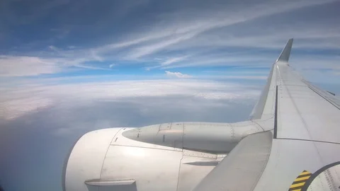 Hyperlapse of moving Aircraft In The Air 스톡 동영상 118786467