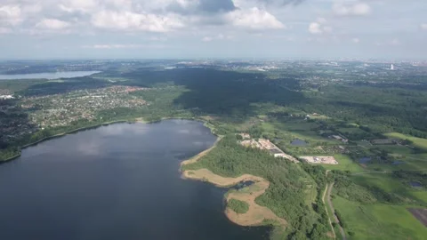 Hyperlapse of moving clouds in the coutryside Stock Footage 276391973