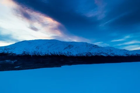HYPERLAPSE moving toward a mountain. Stock Footage 123047816