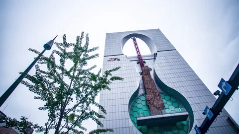 Hyperlapse Namba Hips in Dotonbori district, Osaka, Japan Stock Footage 277403955