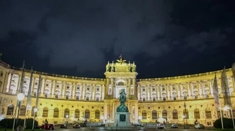 HYPERLAPSE National Library Vienna – Time lapse Vídeo Stock 45587204