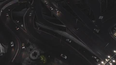 Hyperlapse night road complex 4 Stock-Footage 242874856