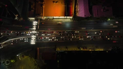 Hyperlapse night road Stock-Footage 242874992