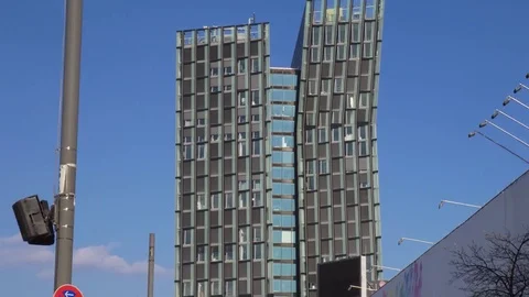 Hyperlapse office building Stock Footage 82397212