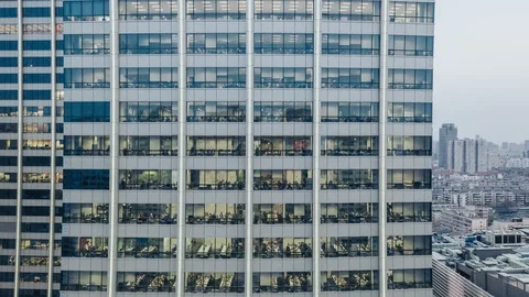 Hyperlapse of office building Stock-Footage 105788559